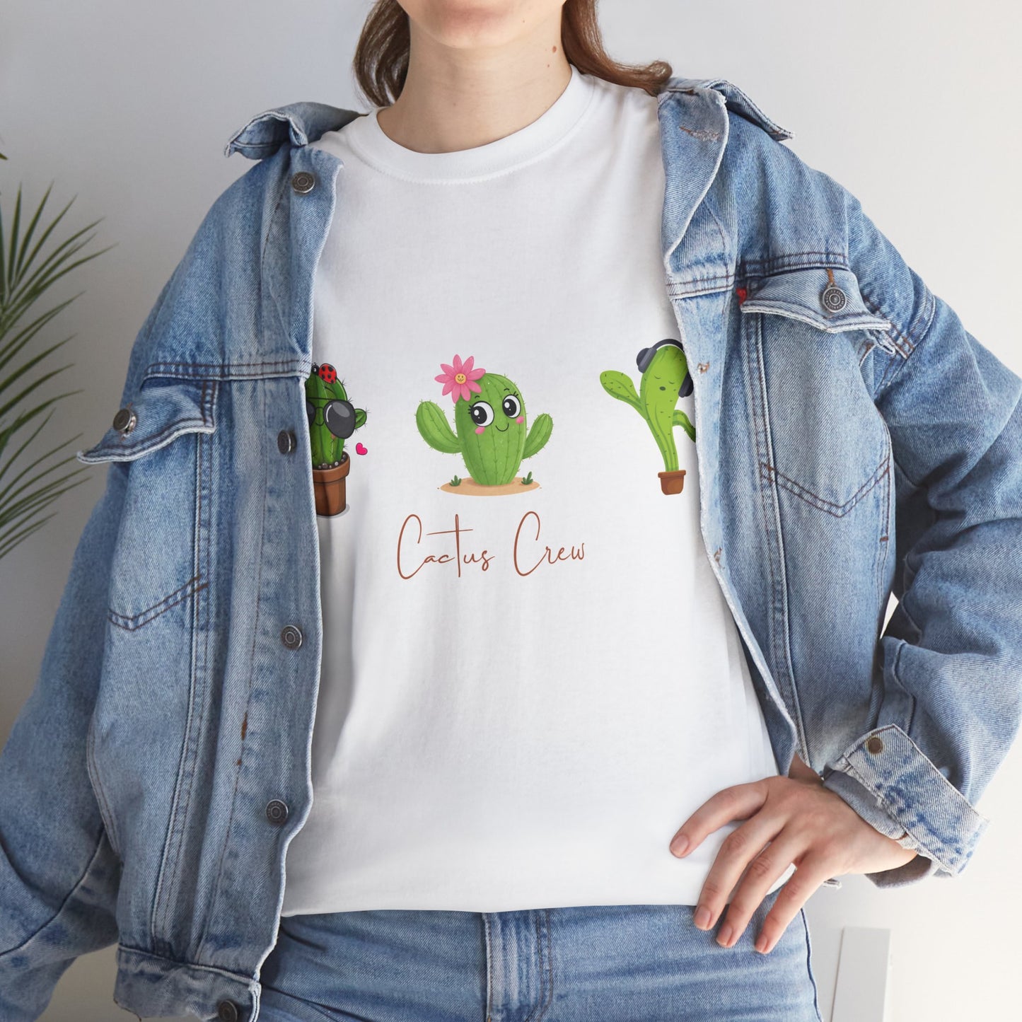 Cactus Design Unisex Heavy Cotton Tee
